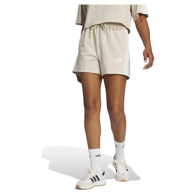 Adidas Essentials 3 Stripes Cotton Shorts