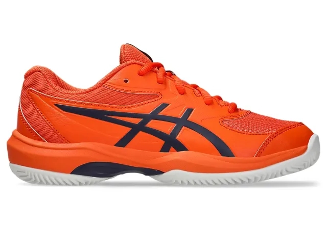 Asics Kids' Clay Court Tennis Shoes Gel Game 10 - Orange/Blue