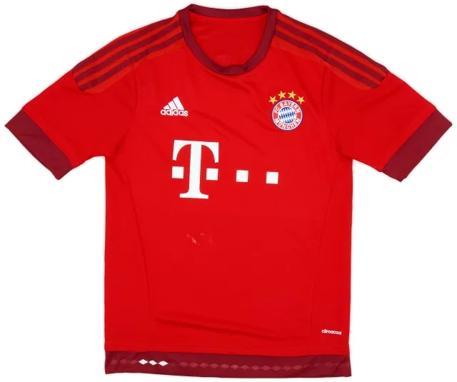 adidas 2015-16 Bayern Munich Home Shirt Thiago #6 - 6/10 - (M)
