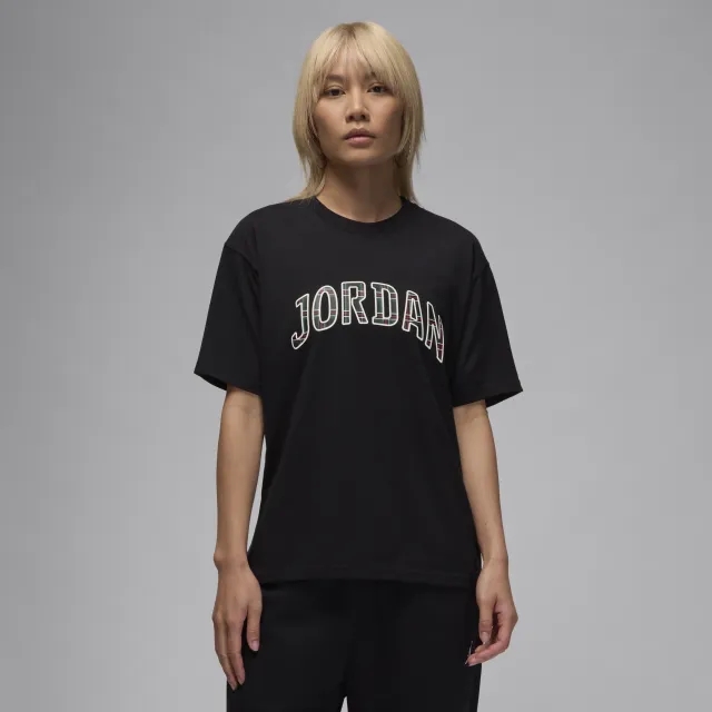 Nike Jordan Women's Graphic T-Shirt - Black - Cotton