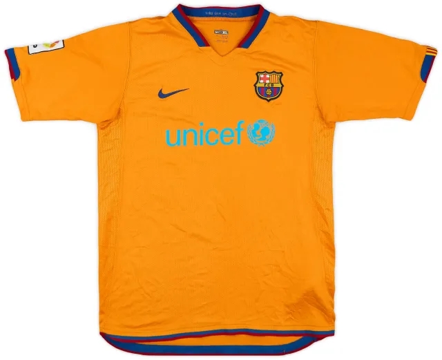 Nike 2006-08 Barcelona Away Shirt - 7/10 - (XL.Boys)