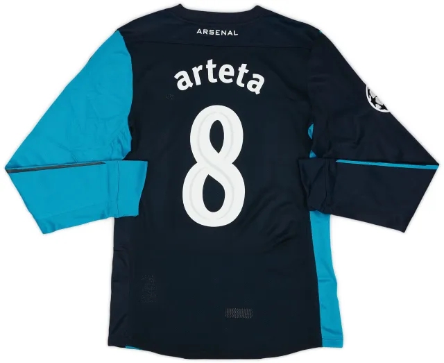 Nike 2011-12 Arsenal Player Issue Away L/S Shirt Arteta #8 (M)