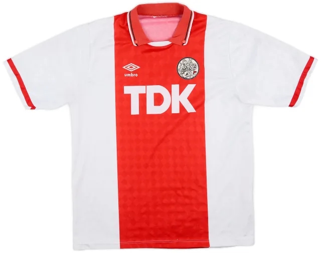 Umbro 1989-91 Ajax Home Shirt - 8/10 - (L)