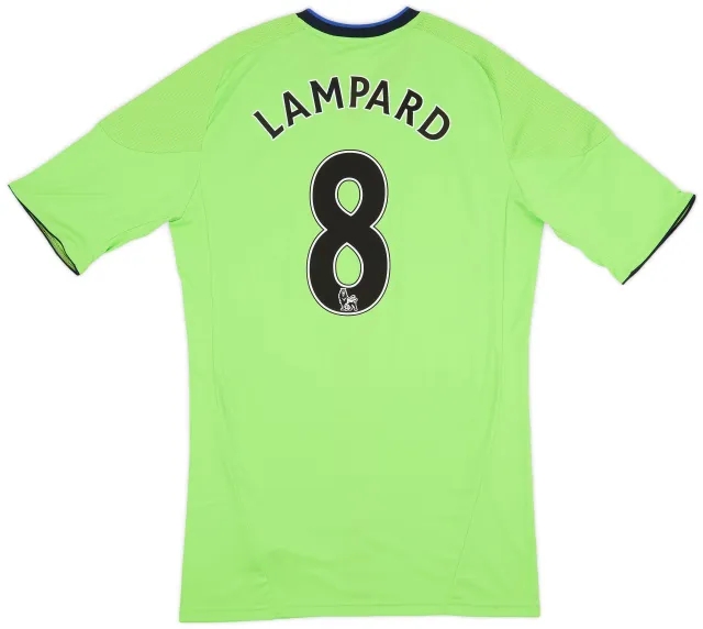 adidas 2010-11 Chelsea Player Issue TechFit Third Shirt Lampard #8 (XL)