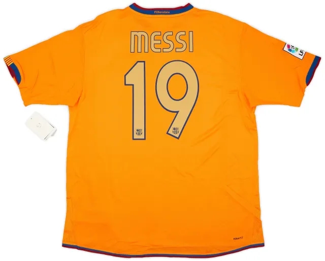 Nike 2006-08 Barcelona Away Shirt Messi #19 (XL)