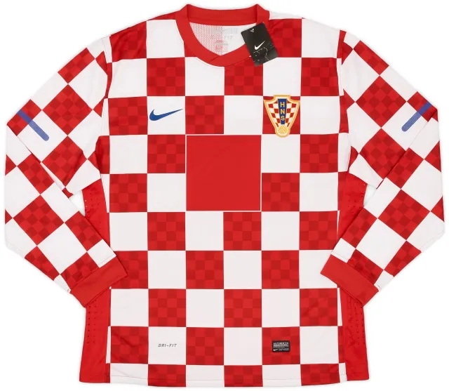 Nike 2010-12 Croatia Player Issue Home L/S Shirt (XXL)