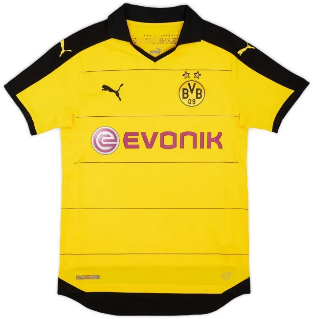 Puma 2015-16 Borussia Dortmund Home Shirt - 6/10 - (S)