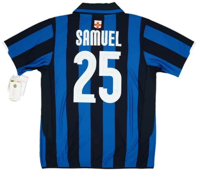 Nike 2007-08 Inter Milan Centenary Home Shirt Samuel #25 (L)