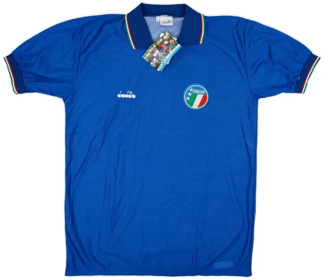 Diadora 1986-88 Italy Home Shirt (L)