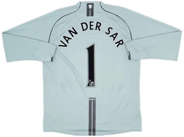 Nike 2007-08 Manchester United Player Issue GK Shirt Van Der Sar #1 - 8/10 - (XL)