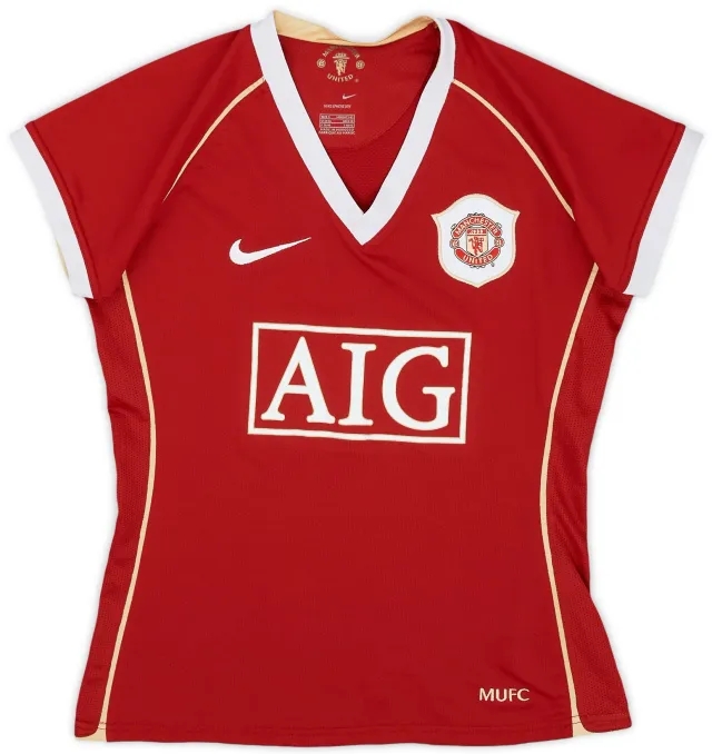 Nike 2006-07 Manchester United Home Shirt - 10/10 - (Women's S)
