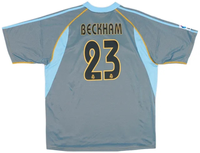adidas 2003-04 Real Madrid Third Shirt Beckham #23 (XL)