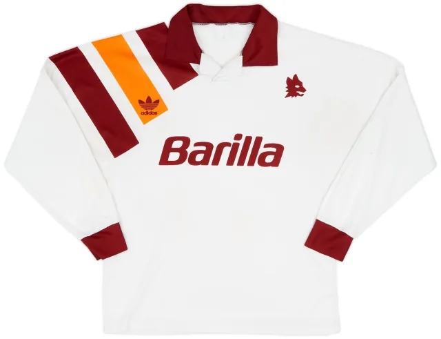 adidas 1993-94 Roma Away L/S Shirt - 7/10 - (L)