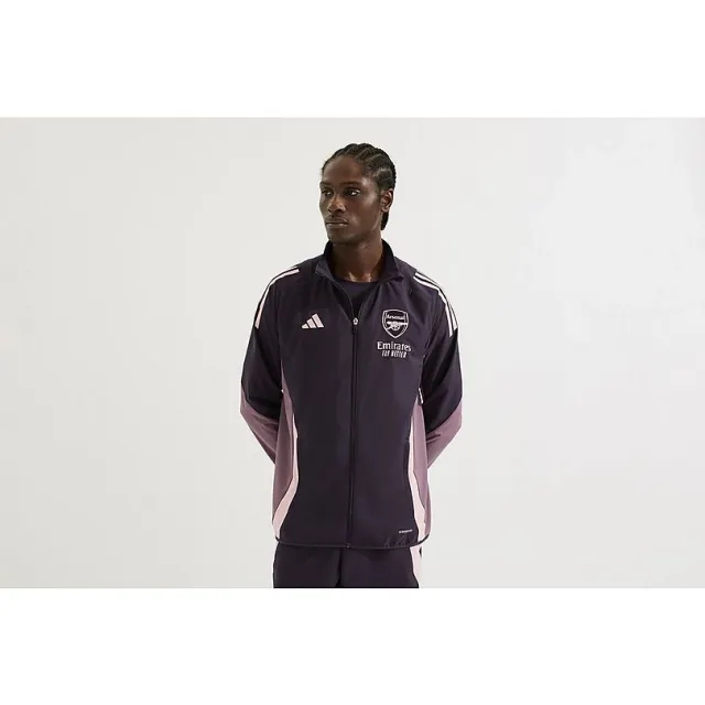 Arsenal adidas 24/25 Purple Presentation Jacket, Multicolor