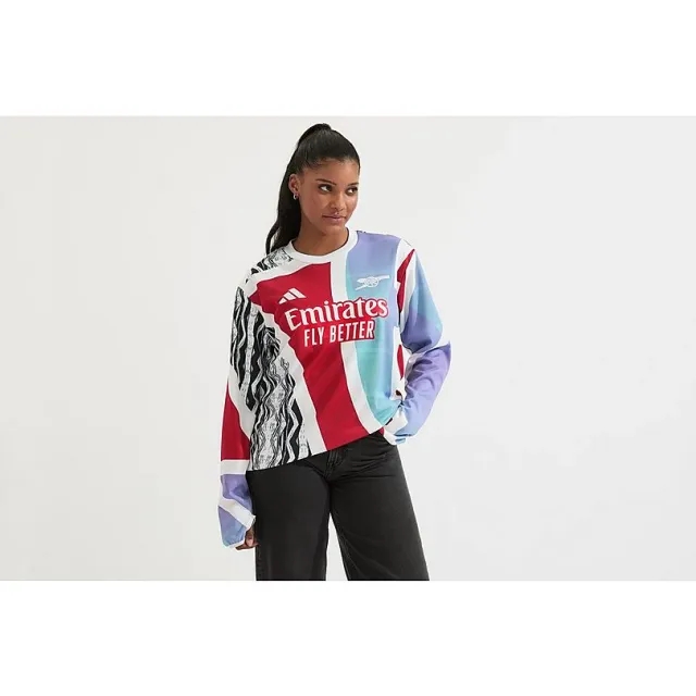 Arsenal adidas Womens 24/25 Pre Match Warm Top, Multicolor