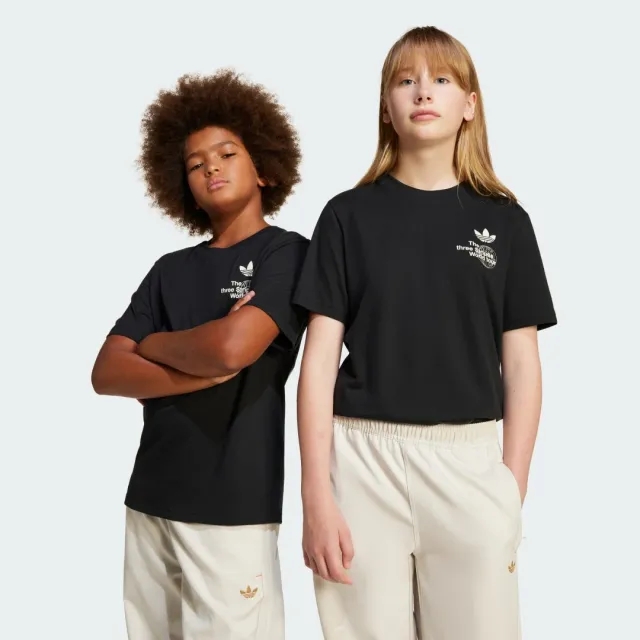 adidas Originals Junior Worldwide T-Shirt - Black - Size XL/B - Black