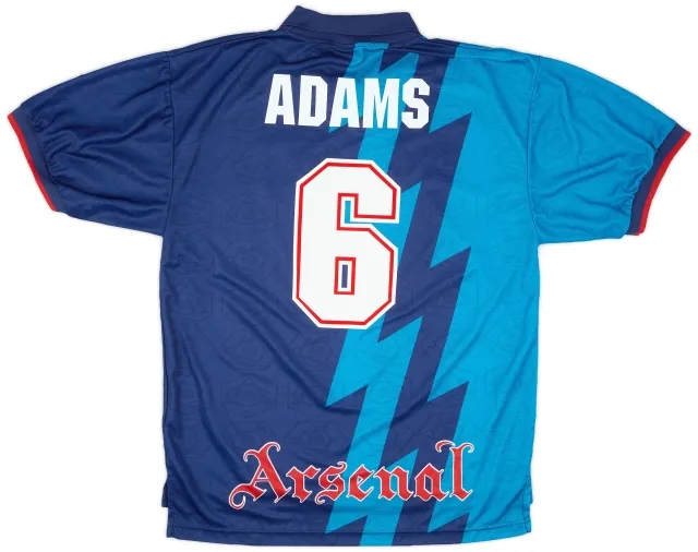 Nike 1995-96 Arsenal Player Issue Away Shirt Adams #6 - 9/10 - (XL)
