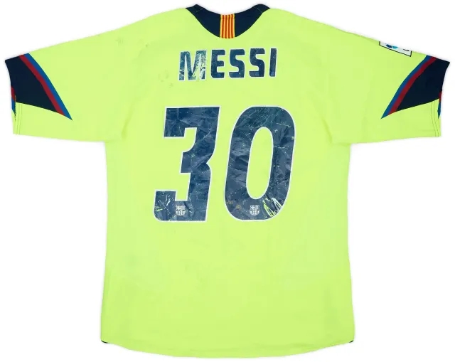 Nike 2005-06 Barcelona Away Shirt Messi #30 (XXL)
