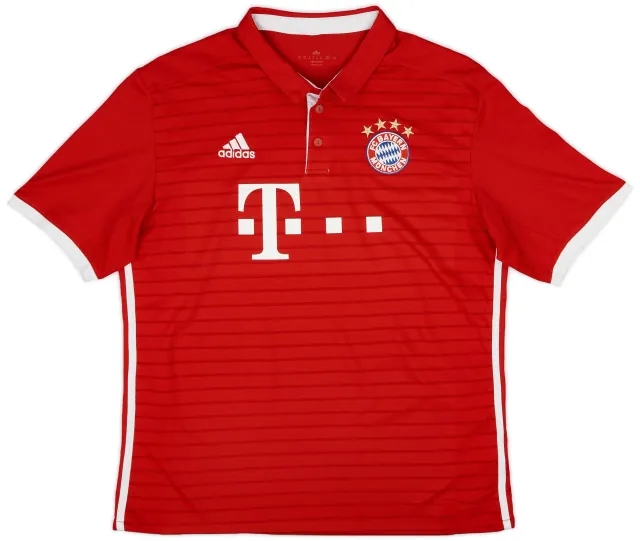 adidas 2016-17 Bayern Munich Home Shirt - 7/10 - (XL)