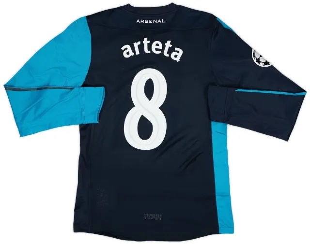 Nike 2011-12 Arsenal Player Issue Away L/S Shirt Arteta #8 (M)