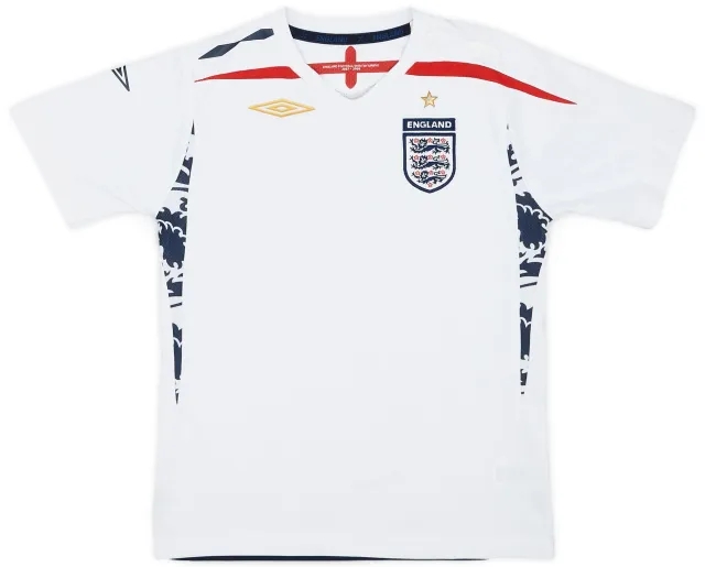 Umbro 2007-09 England Home Shirt - 7/10 - (S.Boys)