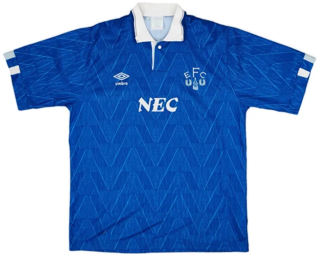 Umbro 1988-91 Everton Home Shirt - 6/10 - (L)