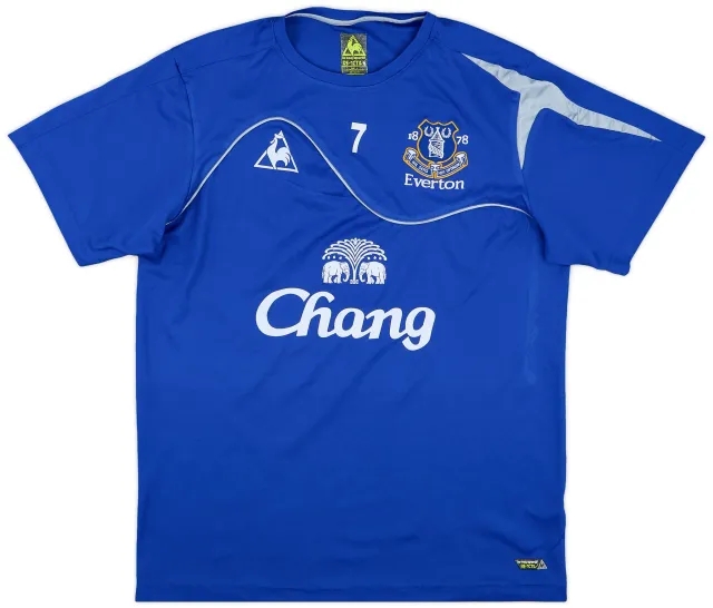 2009-10 Everton Player Issue Le Coq Sportif Training Shirt #7 - 7/10 - (L)