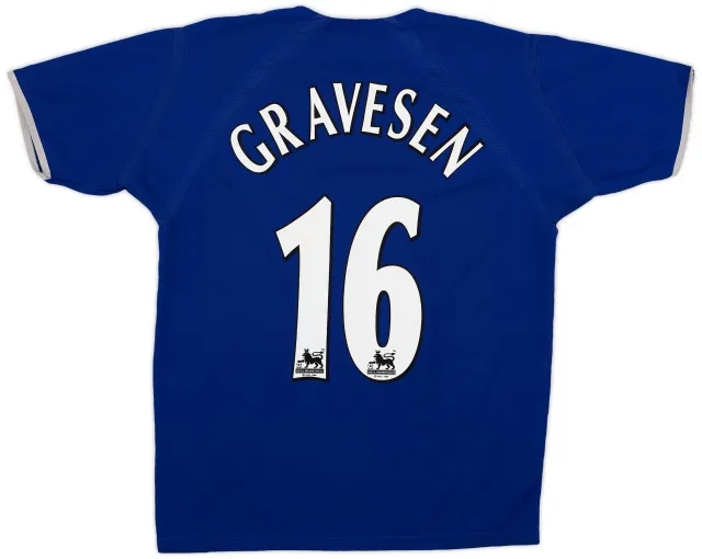 Puma 2003-04 Everton Home Shirt Gravesen #16 - 6/10 - (L)