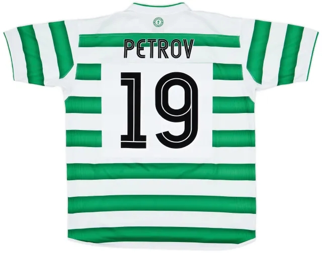 Umbro 2003-04 Celtic Home Shirt Petrov #19 - 7/10 - (XL)