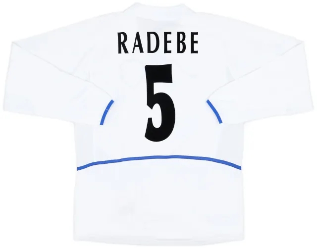 Nike 2002-03 Leeds United Home L/S Shirt Radebe #5 (M)