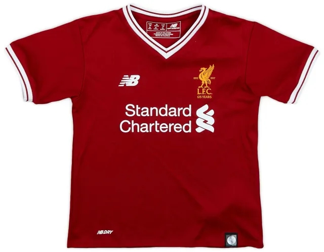 NewBalance 2017-18 Liverpool 125 Years Home Shirt - 9/10 - (2-3 Years)