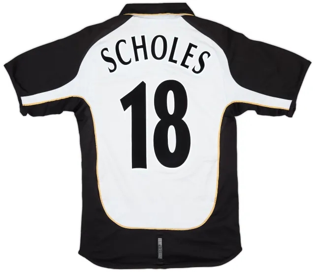 Umbro 2001-02 Manchester United Centenary Away/Third Shirt Scholes #18 - 5/10 - (S)