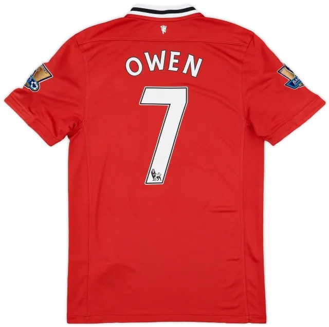 Nike 2011-12 Manchester United Home Shirt Owen #7 - 8/10 - (S)