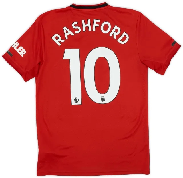 adidas 2019-20 Manchester United Home Shirt Rashford #10 - 6/10 - (S)