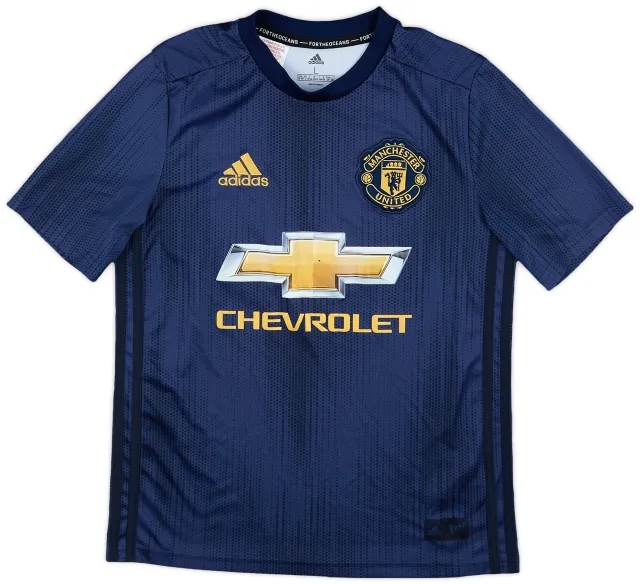 adidas 2018-19 Manchester United Third Shirt - 6/10 - (L.Boys)
