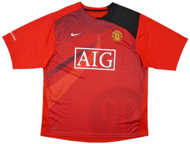 2008-09 Manchester United Nike Training Shirt - 9/10 - (L)