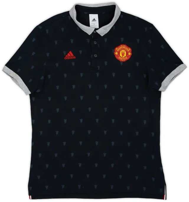 2015-16 Manchester United adidas Polo Shirt - 8/10 - (L)