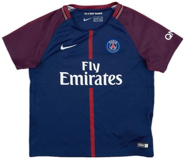 Nike 2017-18 Paris Saint-Germain Home Shirt - 9/10 - (S.Boys)