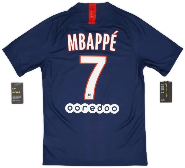 Nike 2019-20 Paris Saint-Germain Home Shirt Mbappe #7 (S)