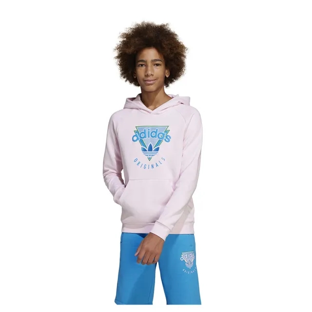 adidas Originals Junior Resort Overhead Hoodie - Pink - Size XL/B - Pink