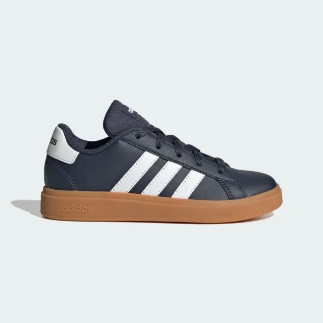 adidas Kids' Grand Court Trainers, Navy/White