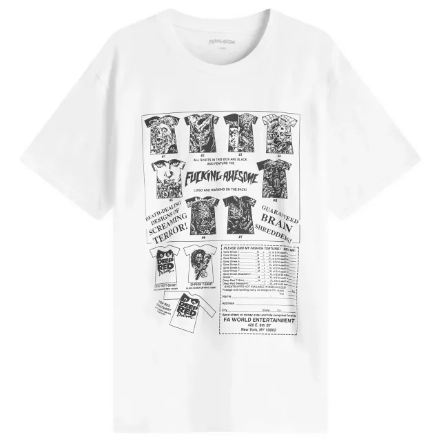 Fucking Awesome Men's Gore Shriek T-Shirt White