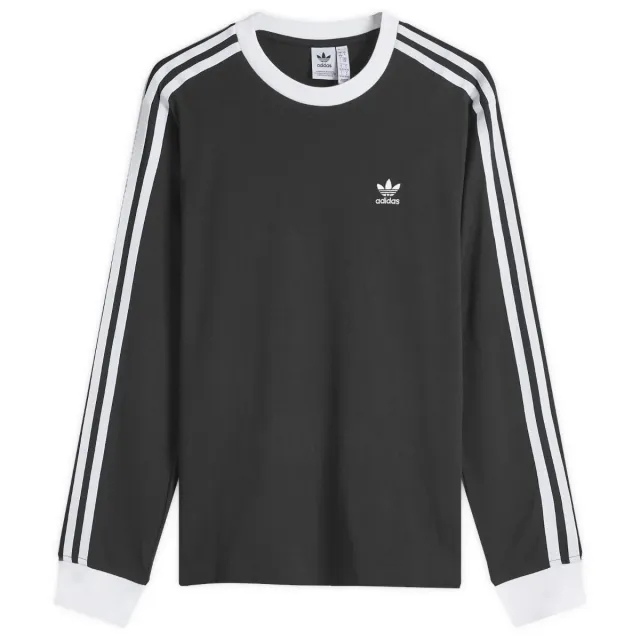 T-Shirt Adidas Adicolor 3 Stripe Regular Long Sleeve Black L