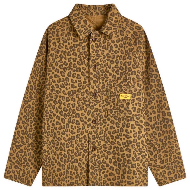 Service Works Men's Leopard FOH Jacket Brown