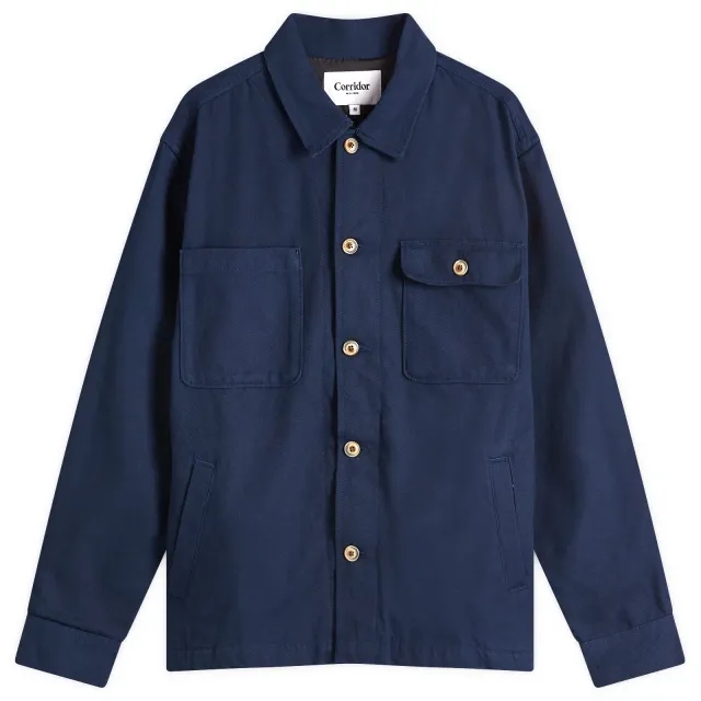 Corridor Men's Twill Military Jacket Navy