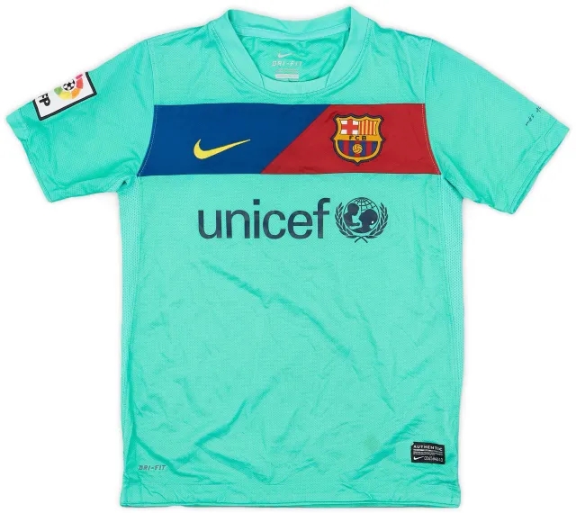 Nike 2010-11 Barcelona Away Shirt - 8/10 - (S.Boys)