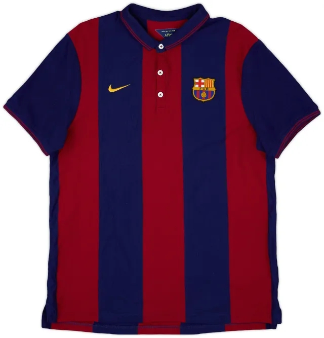 2014-15 Barcelona Nike Polo Shirt - 9/10 - (L)