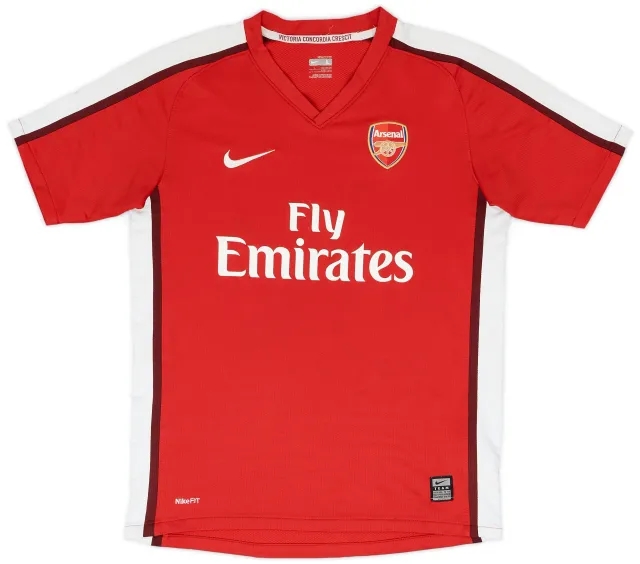 Nike 2008-10 Arsenal Home Shirt - 7/10 - (L.Boys)