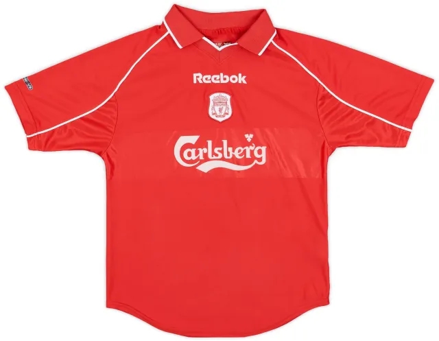 Reebok 2000-02 Liverpool Home Shirt - 9/10 - (M.Boys)