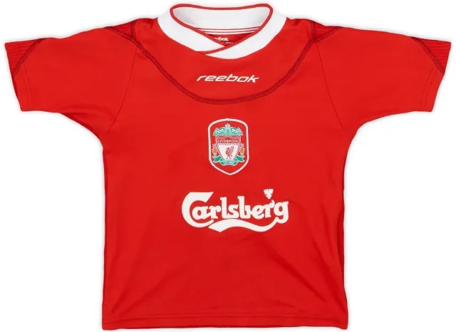 Reebok 2002-04 Liverpool Home Shirt - 9/10 - (2-3 Years)